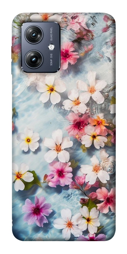 Чехол Floating flowers для Motorola Moto G54