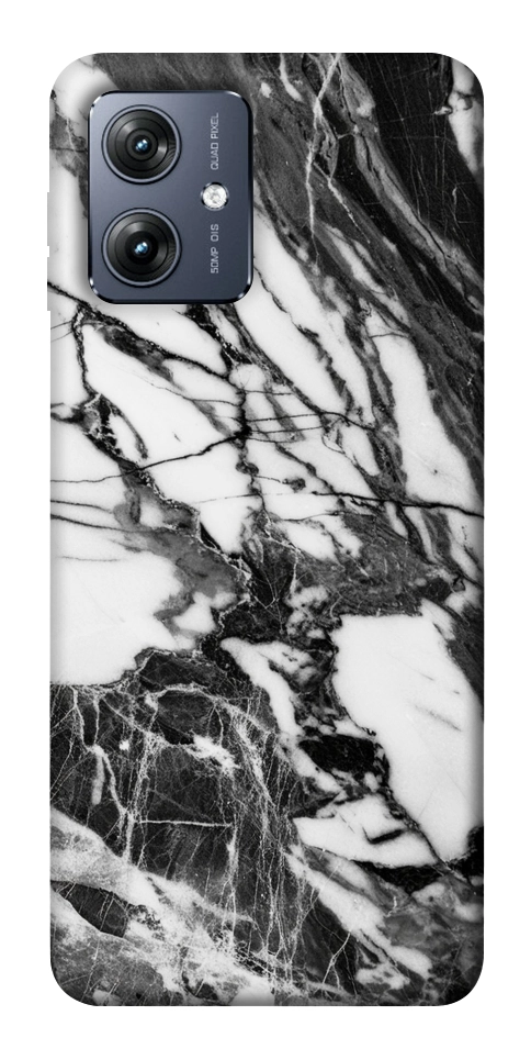 Чохол Calacatta black marble для Motorola Moto G54