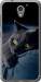 Чохол на ZTE A510 Димчастий кіт 825u-432 (Сірий)