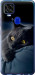 Чехол на ZTE Blade V2020 Дымчатый кот 825u-2529 (Серый)
