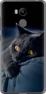 Чехол на Xiaomi Redmi 4 pro Дымчатый кот 825u-438 (Серый)