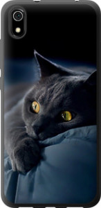 Чехол на Xiaomi Redmi 7A Дымчатый кот 825t-1716 (Серый)