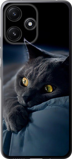 Чохол на Xiaomi Redmi 12 5G Димчастий кіт 825u-3194 (Сірий)