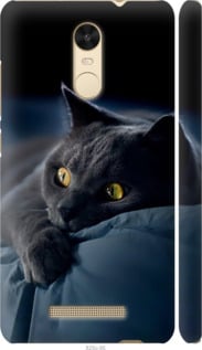 Чохол на Xiaomi Redmi Note 3 Димчастий кіт 825m-95 (Сірий)