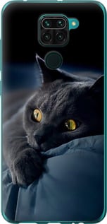Чехол на Xiaomi Redmi Note 9 Дымчатый кот 825u-2017 (Серый)