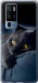Чехол на Vivo X50 Pro Plus Дымчатый кот 825u-2056 (Серый)