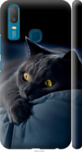 Чехол на Vivo Y11 Дымчатый кот 825m-629 (Серый)
