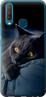 Чохол на Vivo Y15 Димчастий кіт 825u-1791 (Сірий)