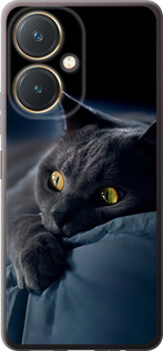 Чехол на Vivo Y27 Дымчатый кот 825u-579 (Серый)