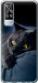 Чехол на Vivo Y51 2020 Дымчатый кот 825u-2241 (Серый)