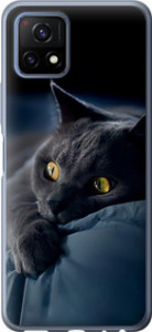 Чехол на Vivo Y52S Дымчатый кот 825u-2242 (Серый)