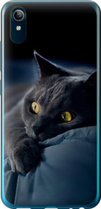 Чехол на Vivo Y91C Дымчатый кот 825u-1762 (Серый)