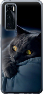 Чехол на Vivo V20 SE Дымчатый кот 825u-2128 (Серый)