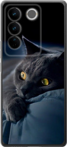 Чехол на Vivo S16 Pro Дымчатый кот 825u-3123 (Серый)