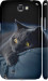Чехол на Samsung Galaxy Note 2 N7100 Дымчатый кот 825m-17 (Серый)