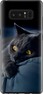 Чохол на Samsung Galaxy Note 8 Димчастий кіт 825t-1020 (Сірий)