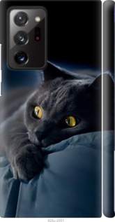 Чехол на Samsung Galaxy Note 20 Ultra Дымчатый кот 825m-2051 (Серый)