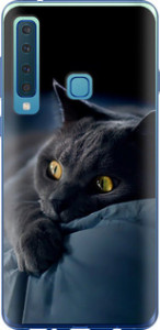 Чохол на Samsung Galaxy A9 (2018) Димчастий кіт 825u-1503 (Сірий)
