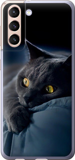 Чехол на Samsung Galaxy S21 Дымчатый кот 825u-2114 (Серый)