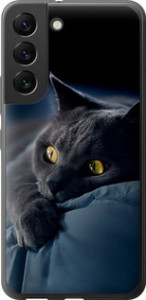 Чехол на Samsung Galaxy S22 Дымчатый кот 825u-2494 (Серый)