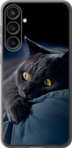 Чехол на Samsung Galaxy S23 FE Димчастий кіт 825u-3136 (Сірий)