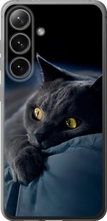 Чохол на Samsung Galaxy S24 Димчастий кіт 825u-3390 (Сірий)