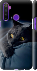 Чехол на Realme 6i Дымчатый кот 825m-2059 (Серый)