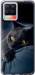 Чехол на Realme 8 Дымчатый кот 825u-2303 (Серый)