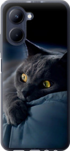 Чехол на Realme C33 Дымчатый кот 825u-2870 (Серый)