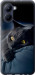 Чехол на Realme C33 Дымчатый кот 825u-2870 (Серый)