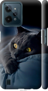 Чехол на Realme C31 Дымчатый кот 825m-2593 (Серый)