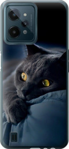 Чехол на Realme C31 Дымчатый кот 825u-2593 (Серый)