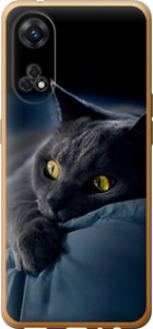 Чехол на Oppo Reno8 T Дымчатый кот 825u-2969 (Серый)