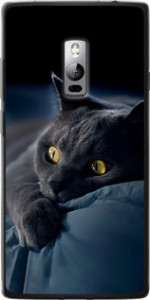 Чехол на OnePlus 2 Дымчатый кот 825u-386 (Серый)