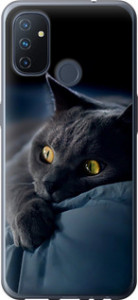 Чехол на OnePlus Nord N100 Дымчатый кот 825u-2130 (Серый)
