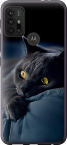 Чехол на Motorola Moto G20 Дымчатый кот 825u-2461 (Серый)