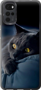 Чехол на Motorola G22 Дымчатый кот 825u-2681 (Серый)