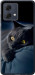 Чехол на Motorola Moto G84 Дымчатый кот 825u-3344 (Серый)