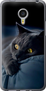Чохол на Meizu MX4 PRO Димчастий кіт 825u-132 (Сірий)