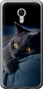 Чохол на Meizu MX6 Димчастий кіт 825t-259 (Сірий)