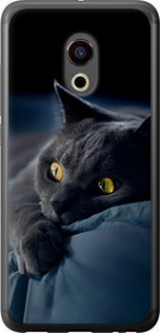 Чехол на Meizu Pro 6 Дымчатый кот 825u-293 (Серый)