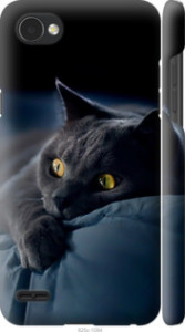 Чехол на LG Q6 Дымчатый кот 825m-1094 (Серый) для LG Q6a 