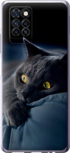 Чехол на Infinix Note 10 Pro Дымчатый кот 825u-2709 (Серый)