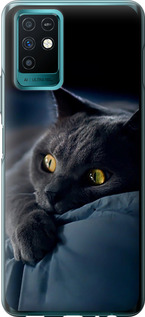 Чехол на Infinix Note 10 Дымчатый кот 825u-2763 (Серый)