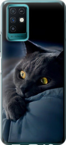 Чехол на Infinix Note 10 Дымчатый кот 825u-2763 (Серый)