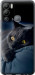 Чехол на Infinix Hot 12i Дымчатый кот 825u-2863 (Серый)