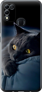 Чохол на Infinix Hot 11 Play Димчастий кіт 825u-2756 (Сірий)