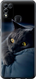 Чохол на Infinix Hot 11 Play Димчастий кіт 825u-2756 (Сірий)