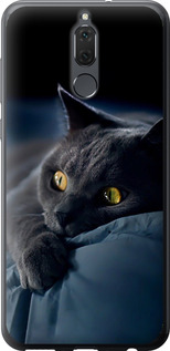 Чохол на Huawei Mate 10 Lite Димчастий кіт 825t-1240 (Сірий)