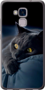 Чехол на Huawei GT3 Дымчатый кот 825t-472 (Серый)